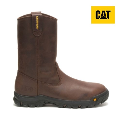 Pánské Pracovní Boty Caterpillar Drawbar Steel Toe Tmavě Hnědé (CZ-9PRJ)